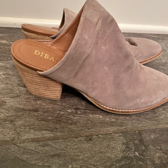 Tan Suede Pointed Toe Mules by Diba True - Picture 2 of 3